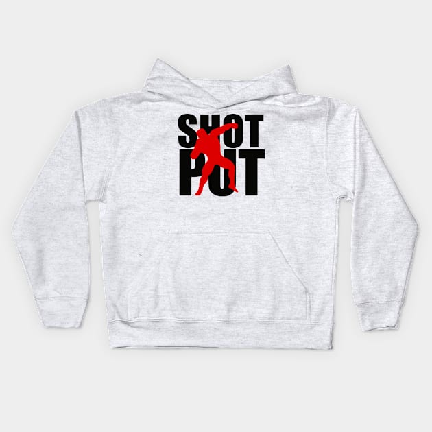 SHOT PUT Kids Hoodie by Athletics Inc